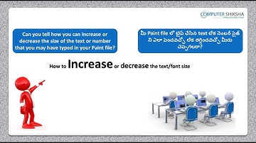 Class 5 Learn computers - Computer Education Online & Free (In Telugu)