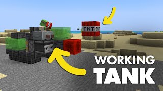 Minecraft WORKING TANK 💣 #shorts