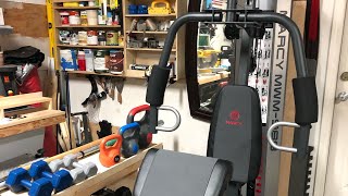 Building our home gym and unboxing Marcy MWM-988.