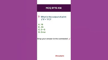 Python String Trick! What Does "5" + "5" Give You? 🤯