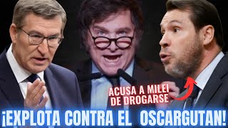 La BRUTAL BOFETADA de FEIJÓO a ÓSCAR PUENTA y SÁNCHEZ 😱¡POR DECIR QUE MILEI TOMA SUSTANCIAS!😱