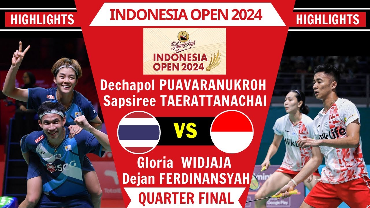 [QF] Indonesia Open 2024 | Badminton Highlights Mixed Doubles - YouTube