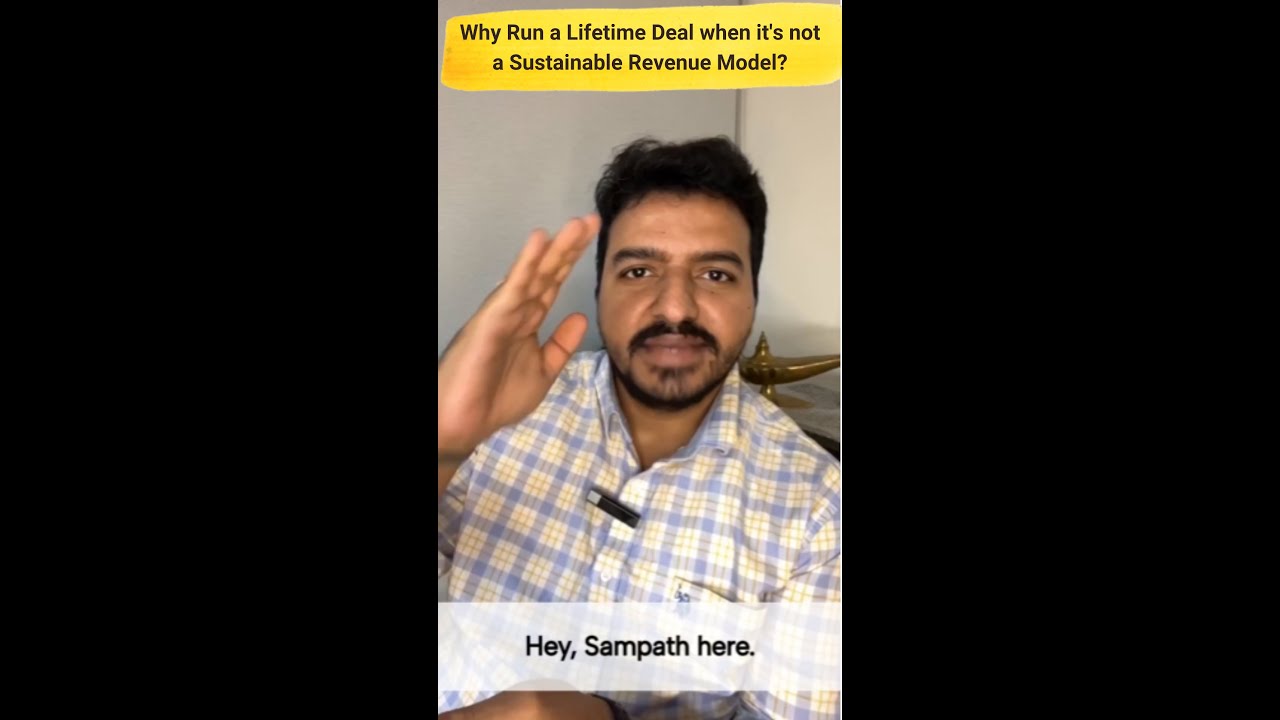 Why Run a Lifetime Deal when it's not a Sustainable Revenue Model?
