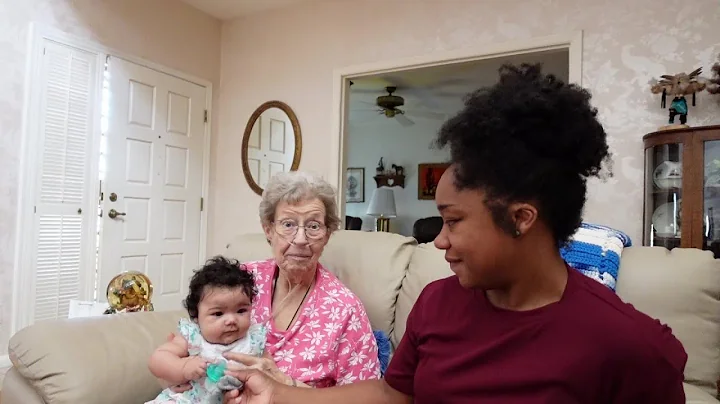 Cute Baby Meets Her Great Grandma For The First Time