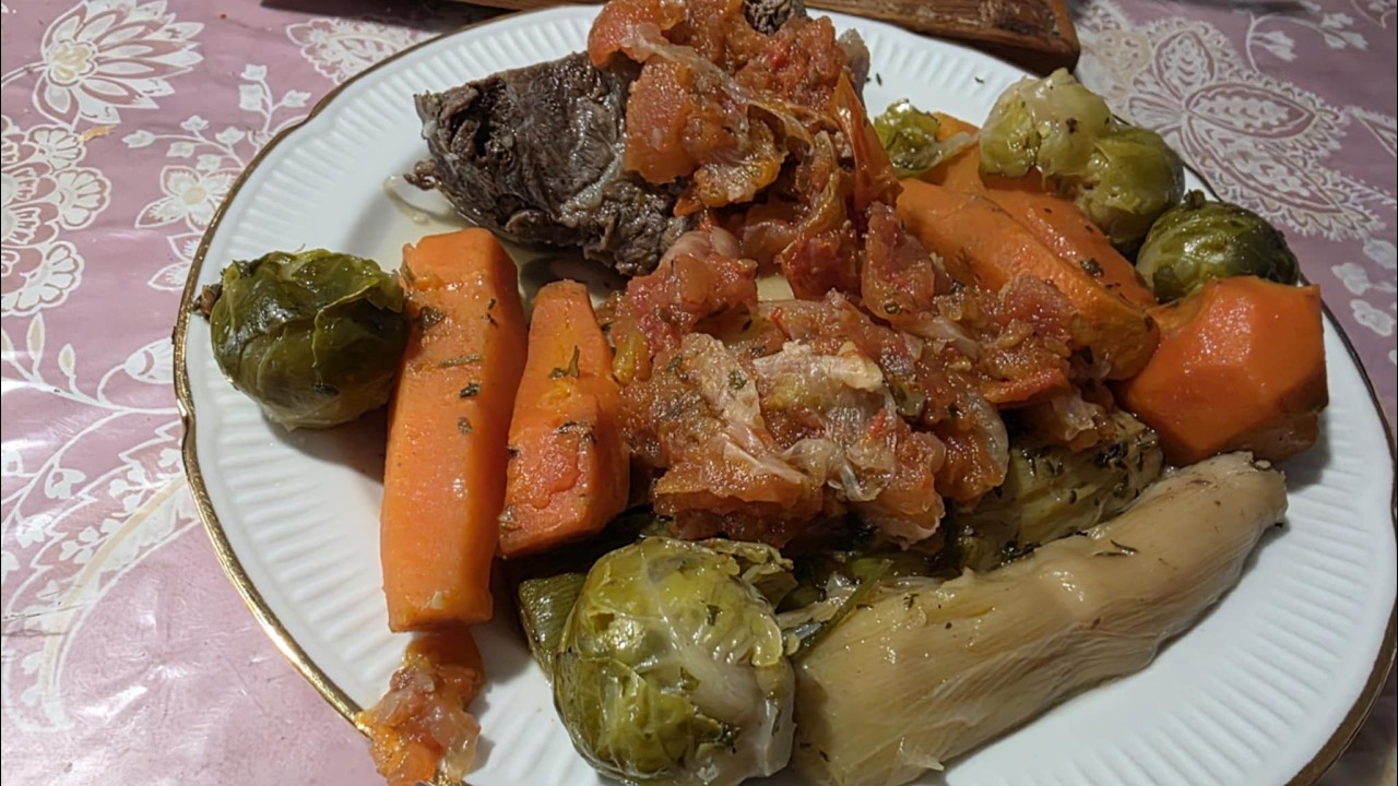 Le jarret de boeuf aux légumes