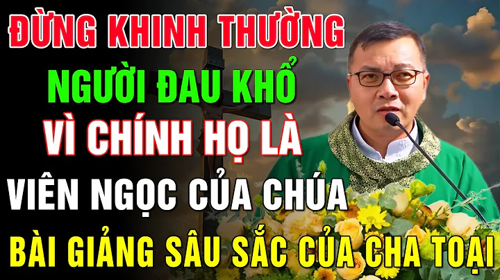 Đừng Khinh Thường Người Đau Khổ Vì Họ Chính Là Viên Ngọc Của Chúa - Bài Giảng Sâu Sắc Của Cha Toại