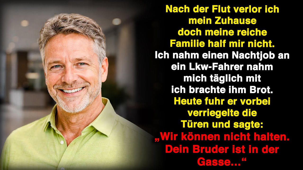 Meine Familie ließ mich fallen, doch ein Fahrer erkannte die Gefahr vor mir…
