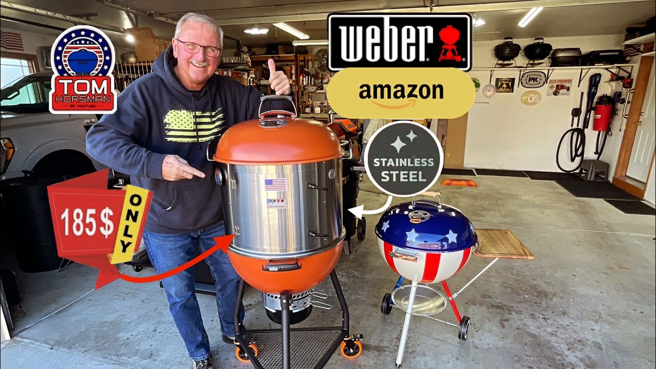 Webber Kettle Rib Rack Weber 22” Charcoal Kettle Grill-Smoker / Must Have Accessory! / Hang 12 ...