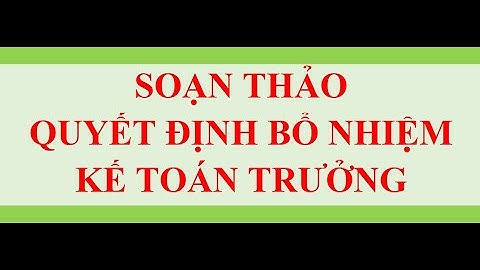 Mẫu biên bản bổ nhiệm kế toán trưởng