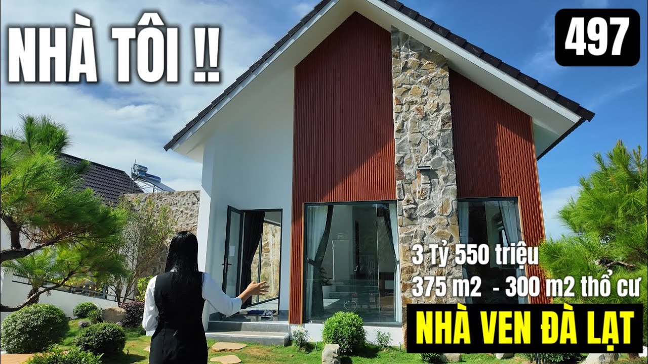 (ĐÃ BÁN)Nhà tôi ven Đà Lạt 375 m2 300 m2 thổ cư khu dân cư gần đường view đẹp 3 tỷ 550 tr