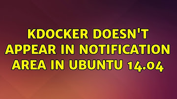Ubuntu: Kdocker doesn