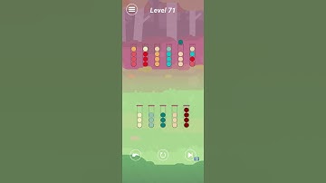 Ball Sort Puzzle Hard Level 71 gameplay (iOS Android)