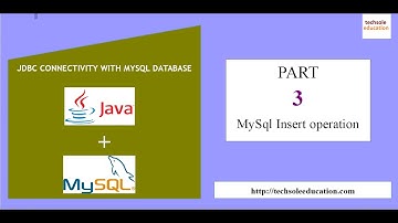 Java JDBC Connectivity with MySql || Part-3 || CRUD Insert operation