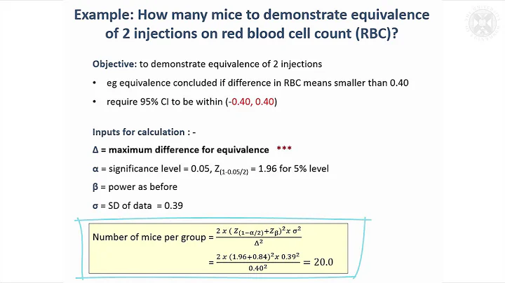 9. What if objective is to demonstrate equivalence?