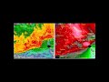 June 23 2016 - KILN Radar Reflectivity/SRM (Storm Relative Velocity Map) Animation