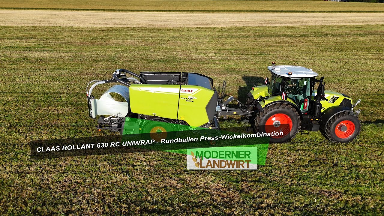 Neuheit 2024 - CLAAS ROLLANT 630 RC UNIWRAP - Rundballen Press-Wickelkombination