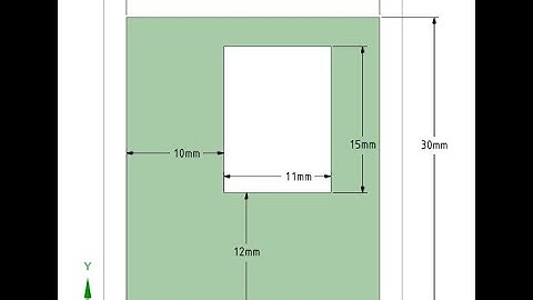 DesignSpark Mechanical. 4. Прямоугольники, кривая смещения.