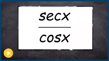 Three ways to think of dividing cosine by secant