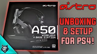 Astro A50 Headset Unboxing & Setup For PS4!