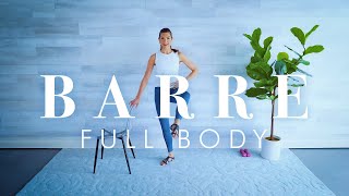 Barre Workout for Beginners & Seniors || Full Body with Dumbbells & Abs