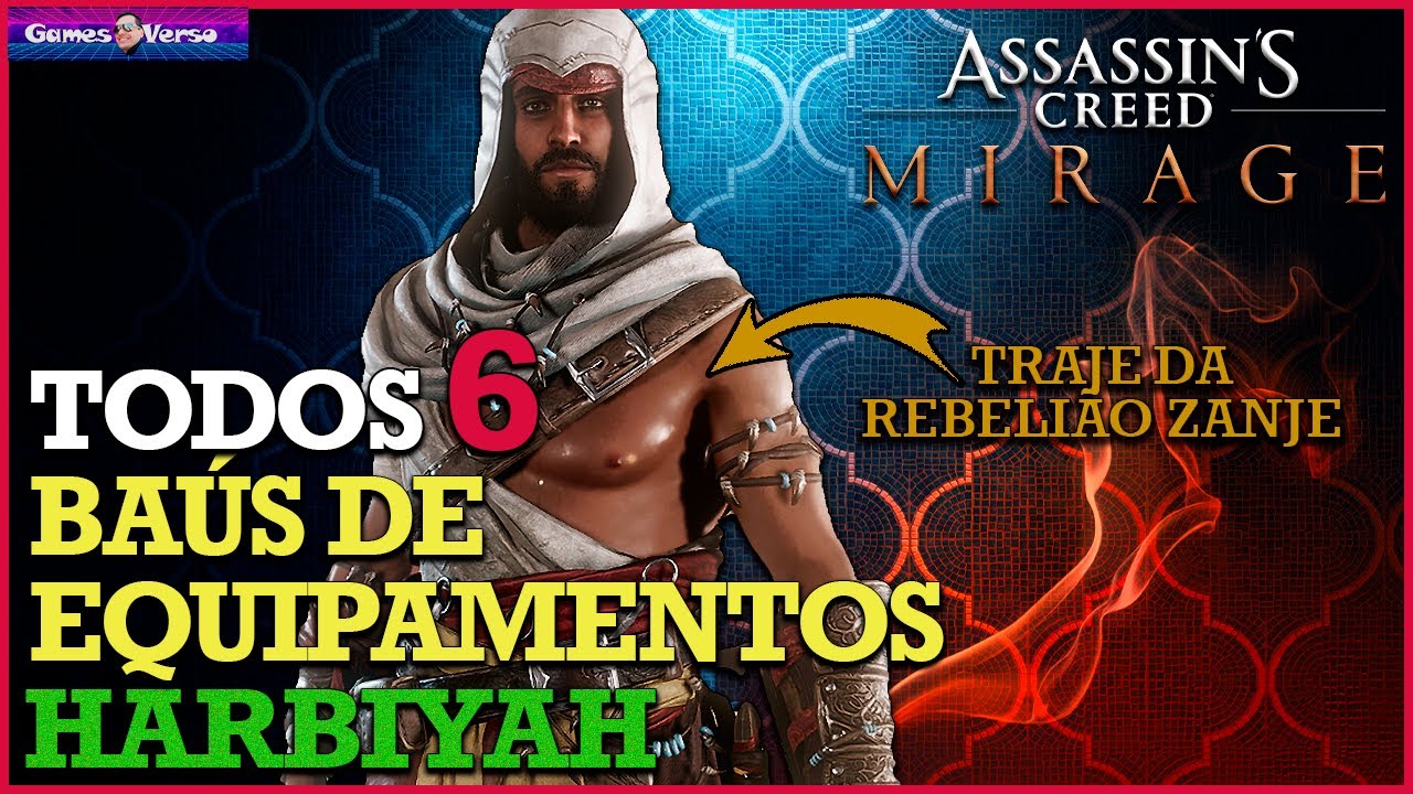 Todos Baús de Equipamentos de Harbiyah - Assassin's Creed Mirage