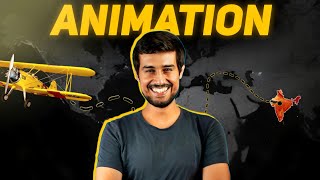 How To Create A Map Animation Like @dhruvrathee  On Mobile 📲/Cap cut Editing