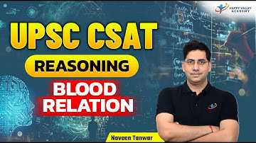 Blood Relation | UPSC CSAT |  Reasoning Tricks | Naveen Tanwar