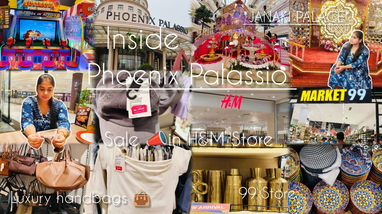 Exploring*Phoenix 🐦‍🔥 Palassio* First Time |JANAKI PALACE🚩|Sale 📣 in H&M Store | Pizza Hut 🥘