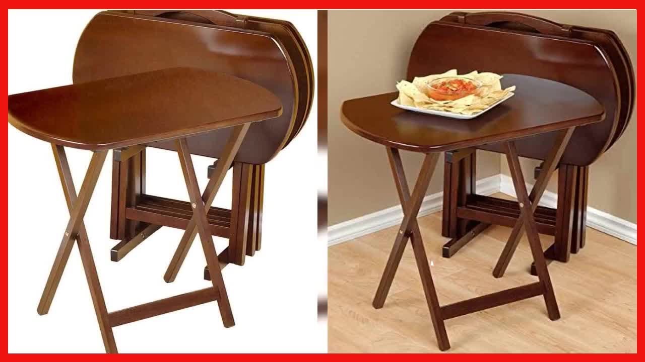 Winsome Wood TV Tray Set YouTube