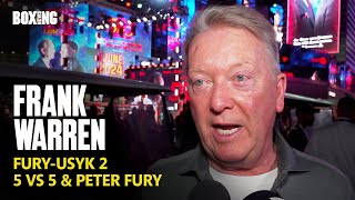 Frank Warren On Fury-Usyk 2 Announcement, Peter Fury & 5 vs 5