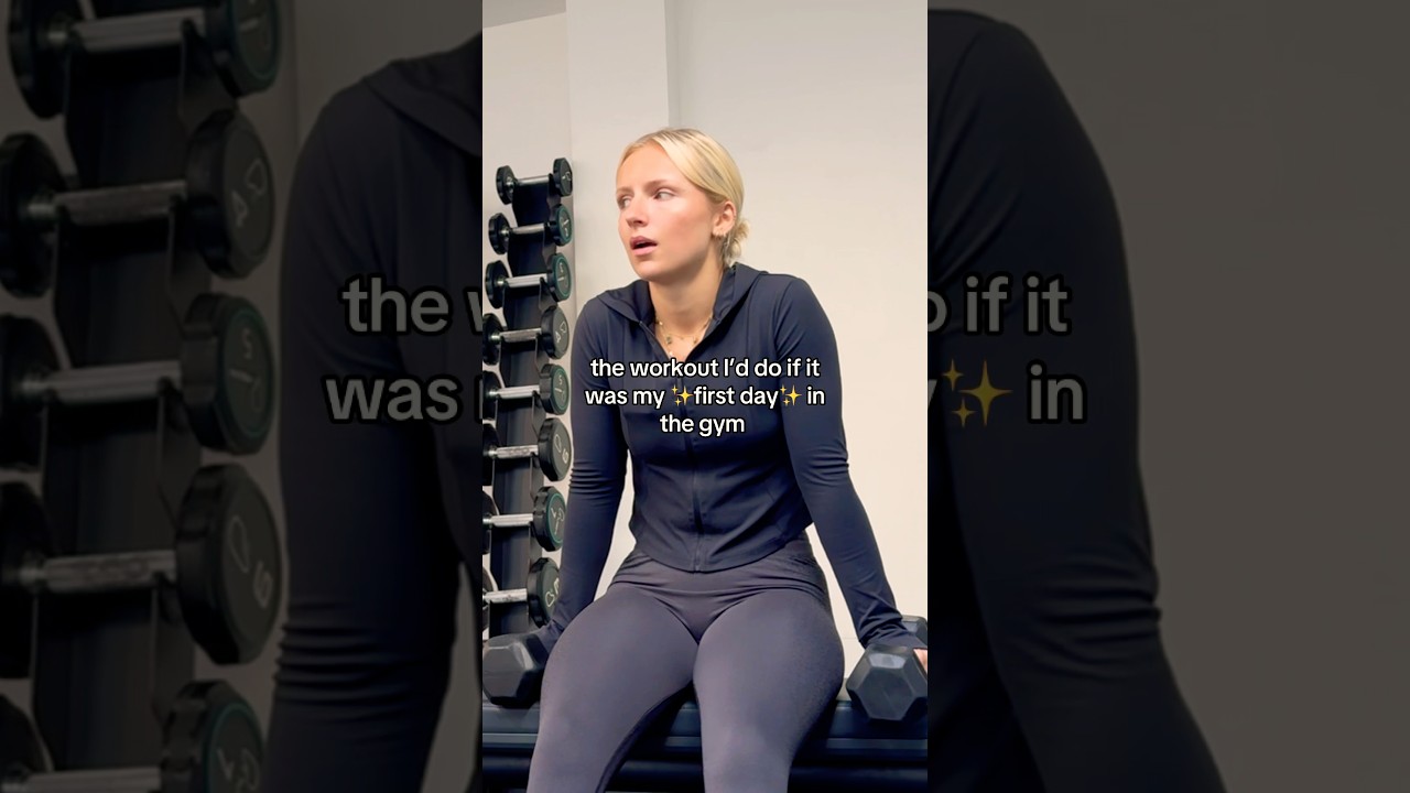 ✨the workout I&rsquo;d do if it was my first gym session✨#gymbeginner #beginnerworkout