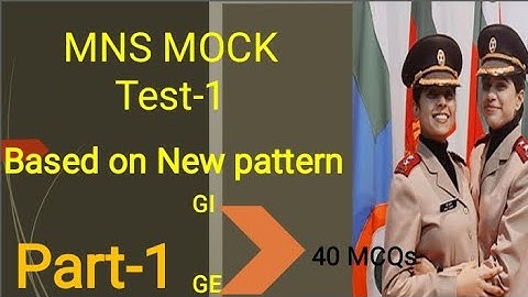 MNS CBT Mock Test 1!!  Part-1//Based  on new pattern!! #mnscbt2022 @priyayadavMNS