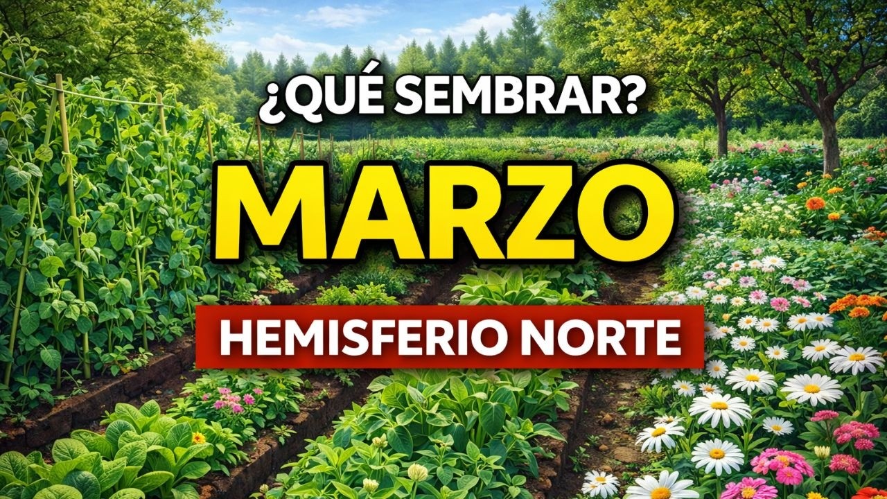 Qué sembrar en marzo 2026 🌱 Calendario de siembra | Hemisferio Norte