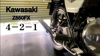 z400FX z550fx BOLD'OR 4-2-1 マフラー jMC製 Z400FX 4-2-1マフラー Z550FX 直管サウンドあり - YouTube