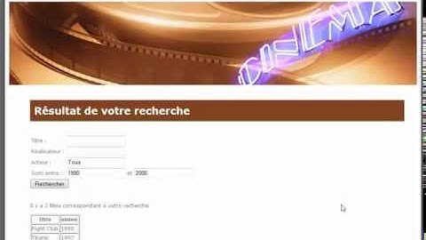 39  Créer un outil de recherche php et MySQL Tutorial débutant avi avi