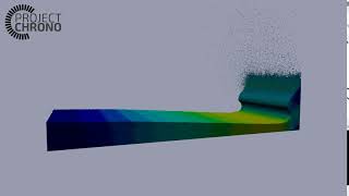 Chrono::Granular - Dam Break