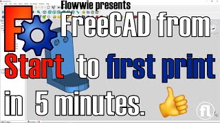 From Start to first 3D print in 5 Minutes with FreeCAD 0.19 (English) by Free CAD Academy 134,151 views 3 years ago 5 minutes, 32 seconds