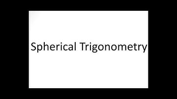 Case 6-Solving Right Spherical Triangle (Located In Sphere)