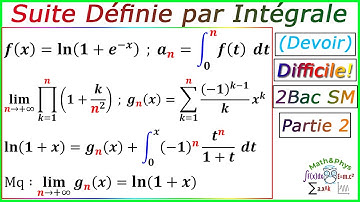 Suite Définie par Intégrale - Calcul Intégrale - 2 Bac SM - [Exercice 50]