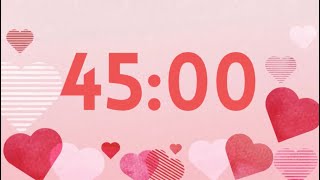 45 minute valentine timer (piano tones at end)
