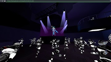 JanusVR vocaloid hologram - the Cyberia Club on Vesta