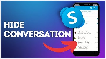 How to hide conversation on Skype?