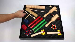 Kids Percussion Set 4 - 12 Instruments - 3+ Video