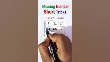 Find the Missing Number ? #shorts  #ssccgl #sscchsl #ssc #sscgd #sscmts #ssc_cgl #sss