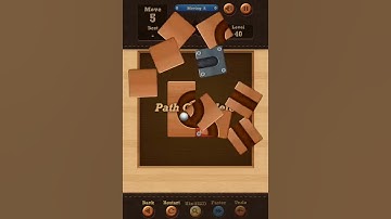 Roll the Ball slide puzzle Moving A Pack Level 40 Solution