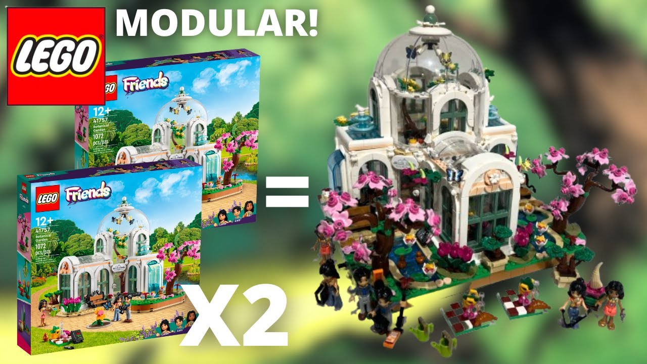 Opdatering Cornwall mund Combining Two LEGO Botanical Gardens for the ULTIMATE Modular Building! -  YouTube