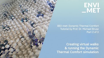 #Dynamic #thermalcomfort: Creating Virtual Walks & Running #simulation  (Part 2/3)