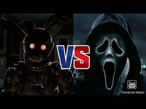 Springtrap VS Ghostface | Drawing Cartoons 2 - YouTube