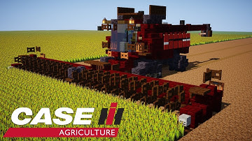 Minecraft Case IH Combine Harvester Tutorial! | Axial Flow 9240