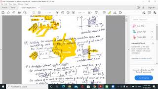 Application of definite integrals: Volume and surface area of solid of revolution